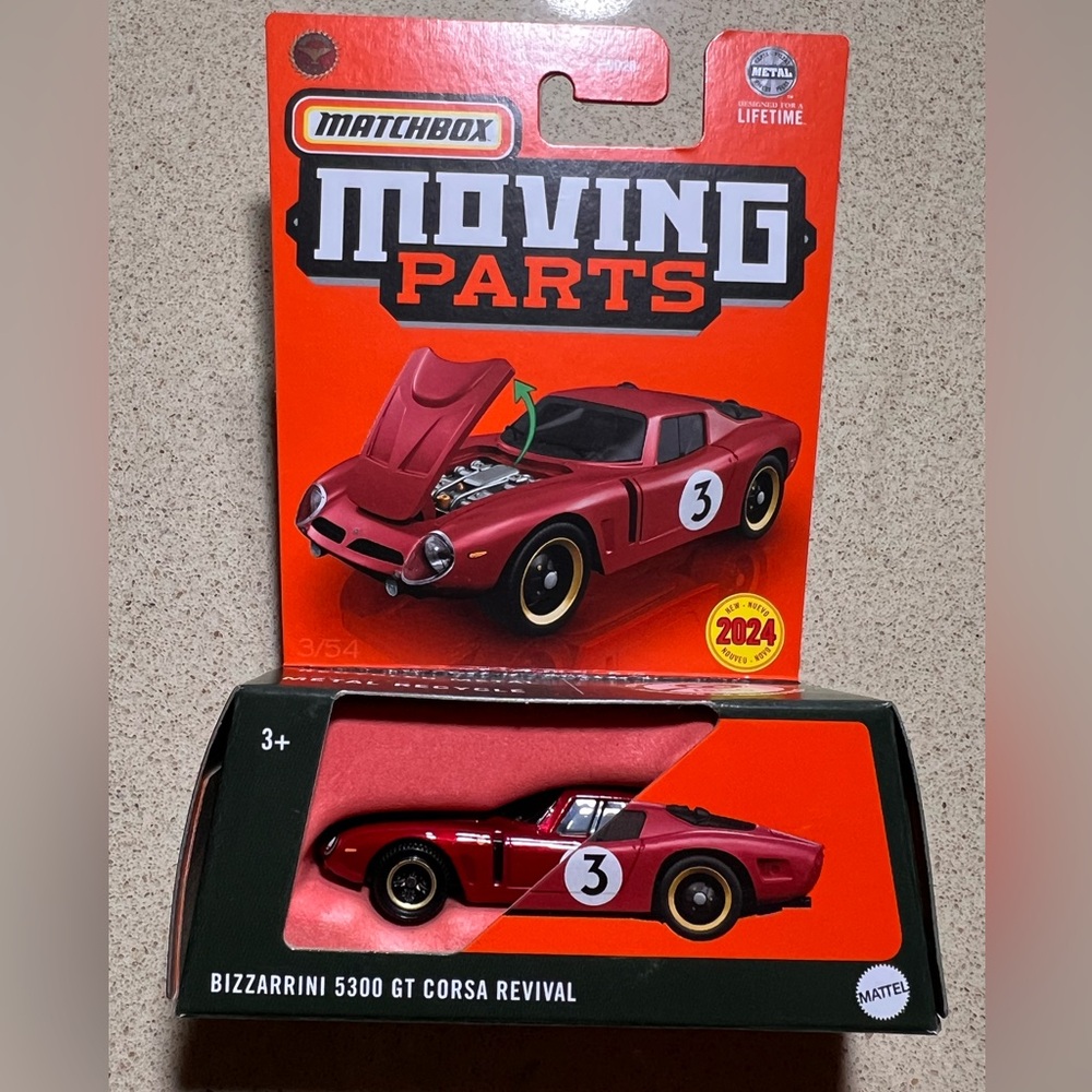 Matchbox - Bizzarrini 5300 GT Corsa Revival - Diecast Moving Parts